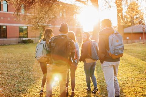 group of students outside